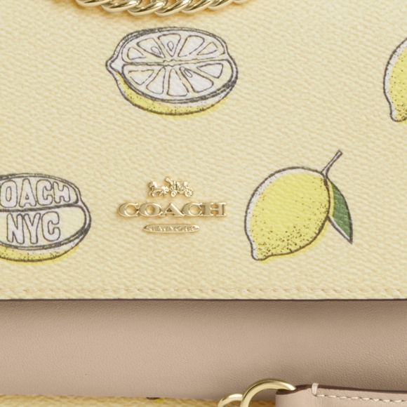 New🍋Coach Mini Klare Crossbody Bag With Lemon Print - Picture 6 of 7